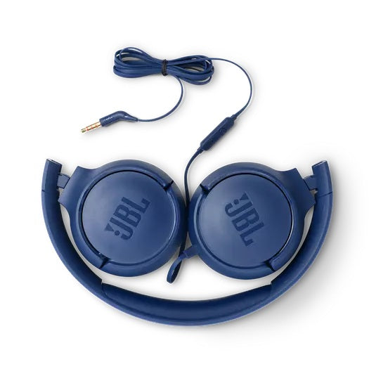 JBL Tune 500 Wired On-Ear Headphones - Blue