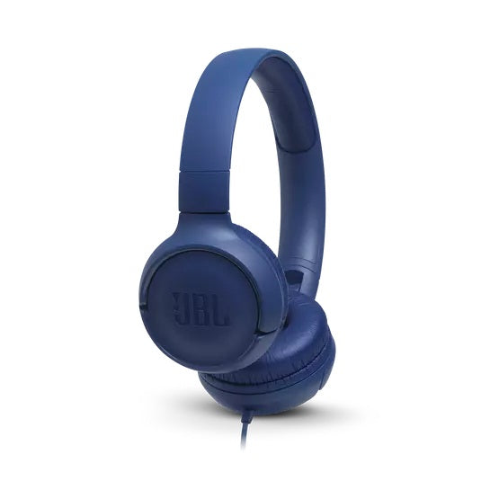 JBL Tune 500 Wired On-Ear Headphones - Blue