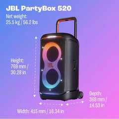 Buy JBL PartyBox 520 Portable Party Speaker from Vmart in Pakistan