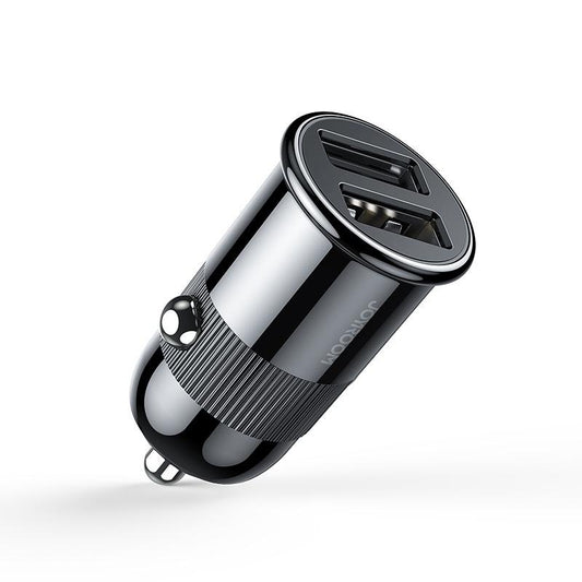 Buy Joyroom C-A06 3.1A Mini Dual-Port Fast Charging Smart Car Charger - Black from Vmart in Pakistan