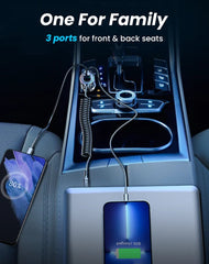 Buy Joyroom JR-CL07 3-in-1 Wired Car Charger (Type-C) from Vmart in Pakistan