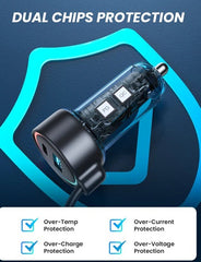 Joyroom JR-CL08 3-in-1 Wired Car Charger (Lightning)