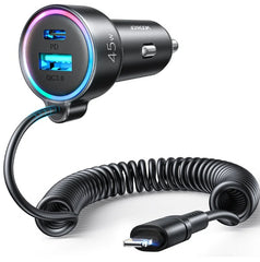 Joyroom JR-CL08 3-in-1 Wired Car Charger (Lightning)