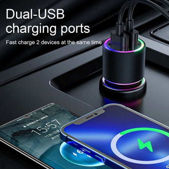 Joyroom JR-CL10 4.8A Dual-port USB Car Charger