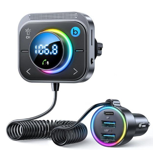 Buy Joyroom JR-CL18 30W MP3 Bluetooth Transmitter with Car Charger from Vmart in Pakistan