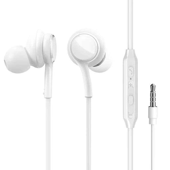 Joyroom JR-EW02 Wired Series In-Ear Wired Earbuds - White