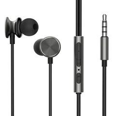 Joyroom JR-EW03 Wired Series In-Ear Metal Wired Earbuds - Dark Grey