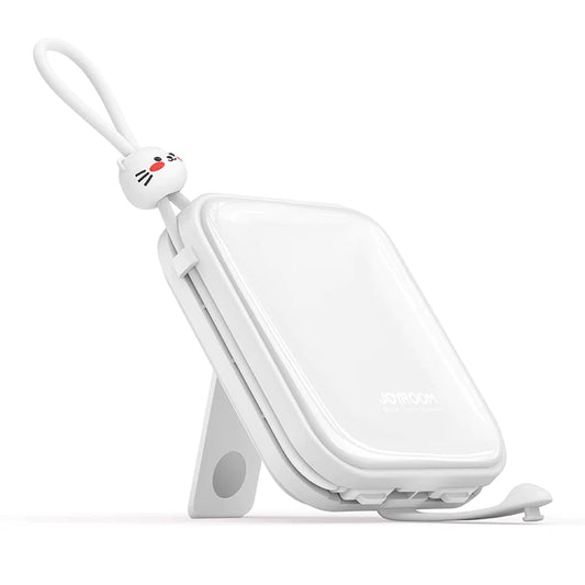 Buy Joyroom JR-L008 Cutie Series Power Bank with Kickstand 10000mAh - White from Vmart in Pakistan