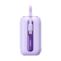 Joyroom JR-L012 Colorful Series mini Power Bank with Dual Cables 10000mAh - Purple