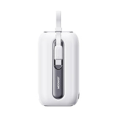 Joyroom JR-L012 Colorful Series mini Power Bank with Dual Cables 10000mAh - White