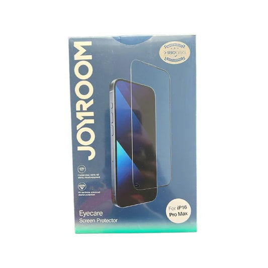 Buy Joyroom JR-MLG0287 Tempered Glass Screen Protector for iPhone 16 Pro Max (Anti-Blue Light+Dustproof) from Vmart in Pakistan