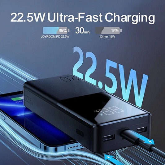 Buy Joyroom JR-QP192 Power Bank with Large Digital Display 20000mAh/22.5W from Vmart in Pakistan
