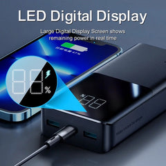 Buy Joyroom JR-QP192 Power Bank with Large Digital Display 20000mAh/22.5W from Vmart in Pakistan
