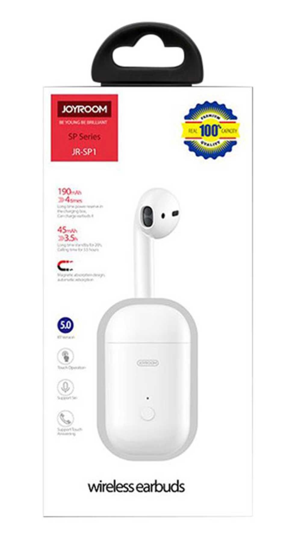 Joyroom JR-SP1 Single Bluetooth Earphone With Charging Case - White