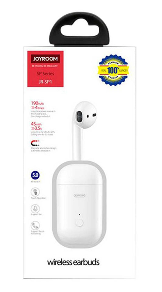 Buy Joyroom JR-SP1 Single Bluetooth Earphone With Charging Case - White from Vmart in Pakistan