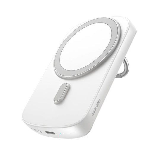 Buy Joyroom JR-W030 20W Magnetic Wireless Power Bank with Ring Holder 6000mAh - White from Vmart in Pakistan