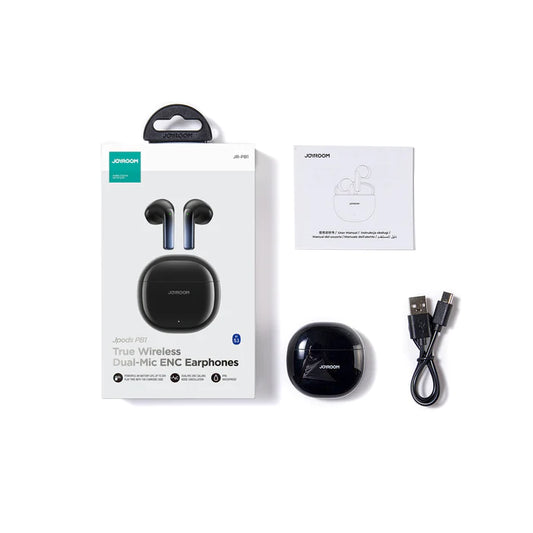 Buy Joyroom Jpods Series JR-PB1 True Wireless Dual-Mic ENC Earphones Black from Vmart in Pakistan