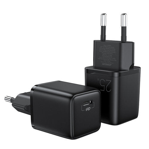 Buy Joyroom L-P251 Mini Fast USB Type C PD Charger 25W EU Plug - Black from Vmart in Pakistan