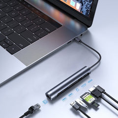 Joyroom S-H111 7 In1 USB C Hub Adapter Docking Station