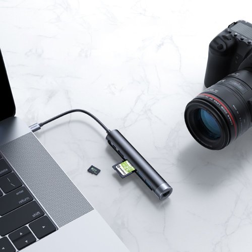 Joyroom S-H111 7 In1 USB C Hub Adapter Docking Station