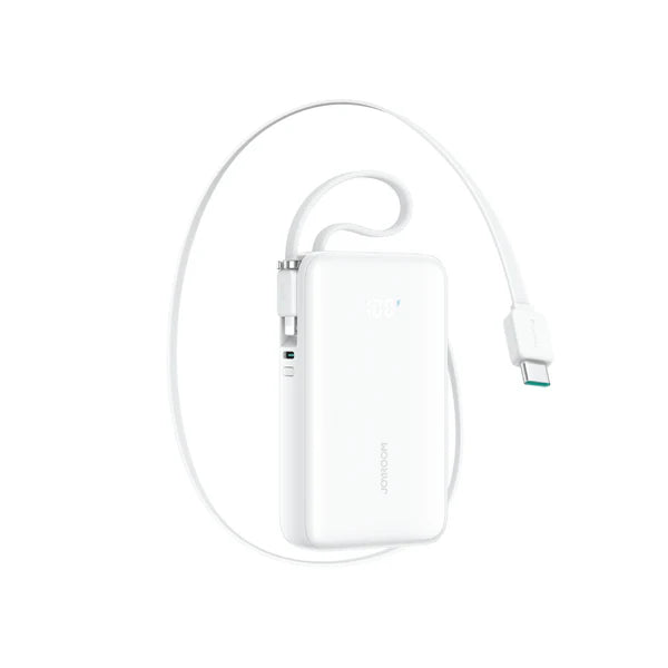 Buy Joyroom JR-PR2L 35W Mini Power Bank with Built-in Retractable Type-C Cable + Lightning Cable 10000mAh Vmart in Pakistan