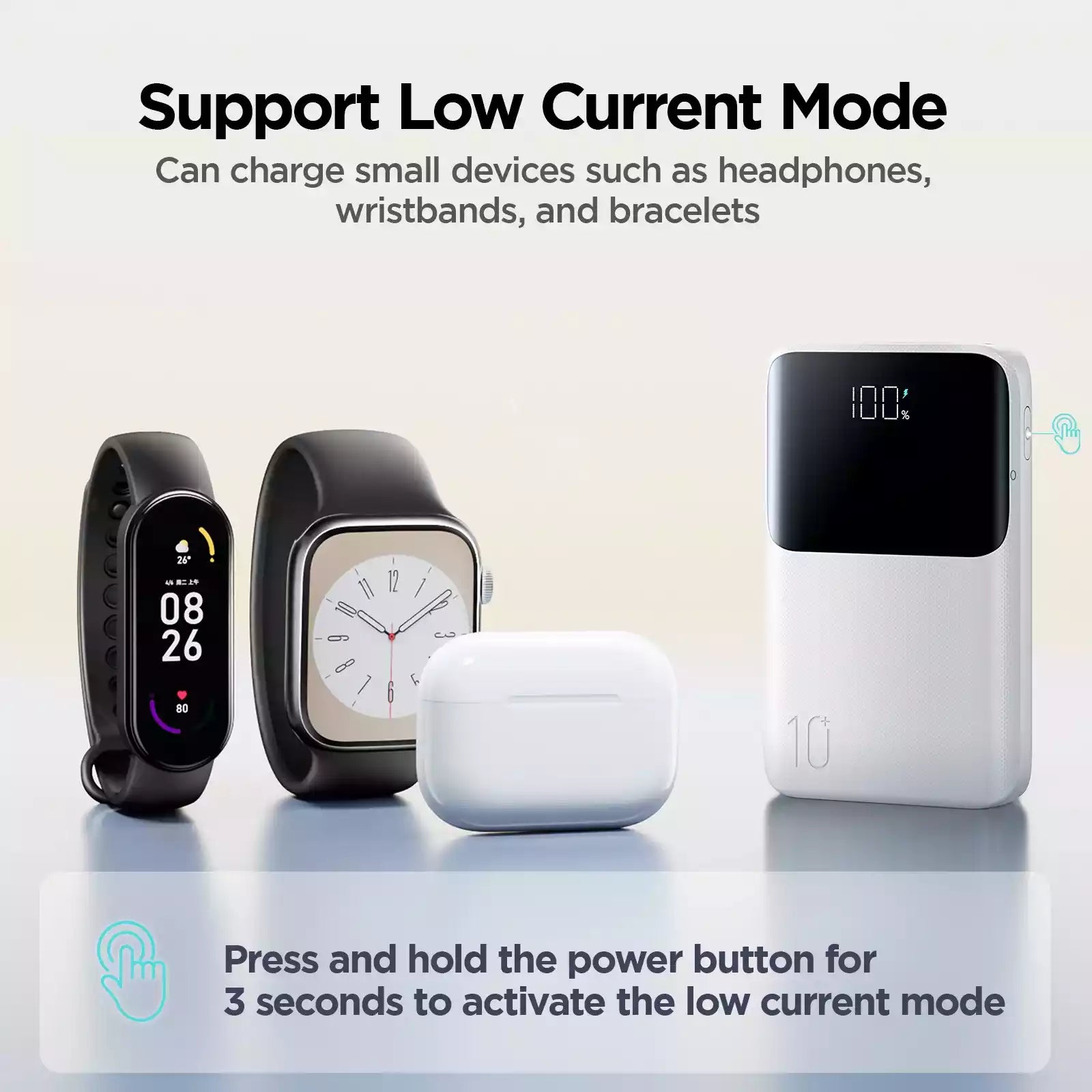 Buy Joyroom JR-QP191 Mini Star Series Mini 22.5W Digital Display Fast Charging Power Bank 10,000mAh Black Vmart in Pakistan