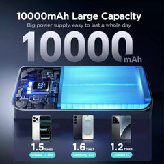 Buy Joyroom JR-QP191 Mini Star Series Mini 22.5W Digital Display Fast Charging Power Bank 10,000mAh Black Vmart in Pakistan