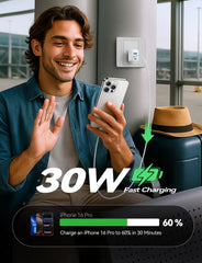 Buy Joyroom JR-TG6 PD 30W Fast Charger White Vmart in Pakistan