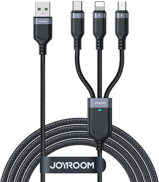Buy Joyroom S-A18 3-in-1 Multi-Use Series 3.5A Data Cable from Vmart in Pakistan