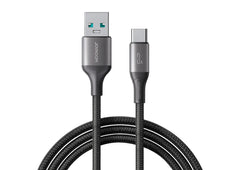 Buy Joyroom S-A28 3A Fast Charging Data Cable Braided USB-A To Type C 2m from Vmart in Pakistan