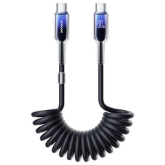 Buy Joyroom S-A43 Coiled Fast Charging Data Cable (Type C To Type C) 1.5m Black from Vmart in Pakistan