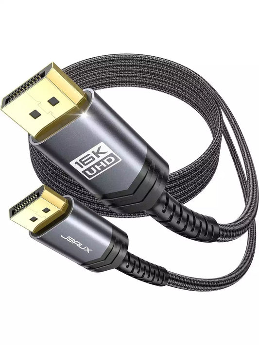 Buy Jsaux CV0068 Displayport Male To Male 16K Cable 3m Grey from Vmart in Pakistan