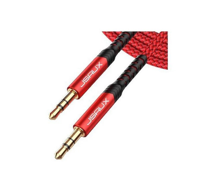 Jsaux CM0004 3.5mm Male To 3.5mm Male Flex Series Audio Cable 1.8m Red