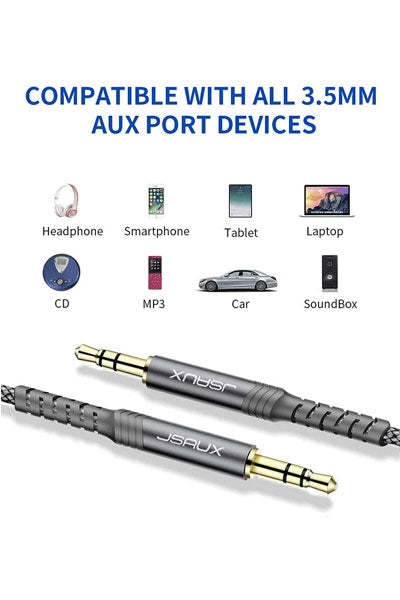 Buy Jsaux CM0004 3.5mm Male To 3.5mm Male Flex Series Audio Cable 1.8m Red from Vmart in Pakistan