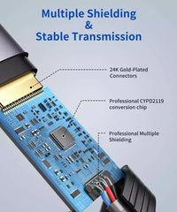 Jsaux CV0028 4K@60Hz USB-C To DisplayPort Adapter