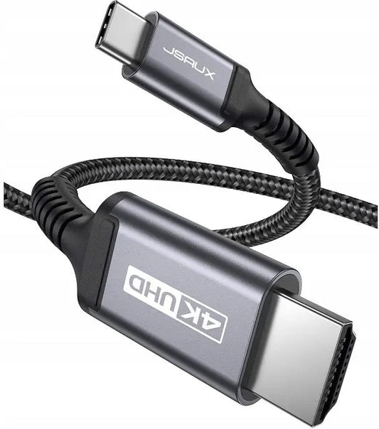 Buy Jsaux CV0029 USB-C Male To HDMI Male 4K@30HZ Cable 3M Grey from Vmart in Pakistan