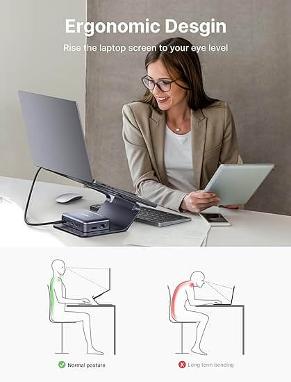 Buy Jsaux SL0206 Curve Laptop Stand from Vmart in Pakistan