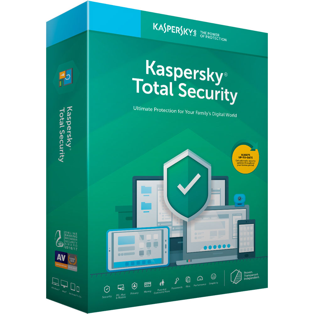 Kaspersky Total Security 1 Device - Retail Pack