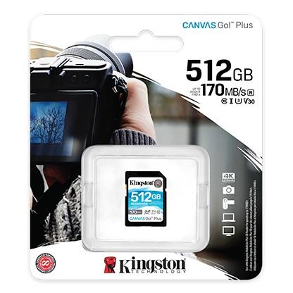 Kingston 512GB Canvas Go Plus SD Memory Card