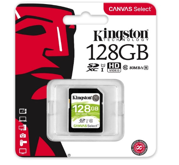 Kingston Canvas Select SDHC UHS-I Card 128GB