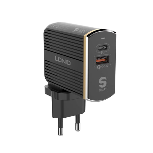 Buy Ldnio A2502C PD + QC3.0 Fast Travel Charger Adapter from Vmart in Pakistan
