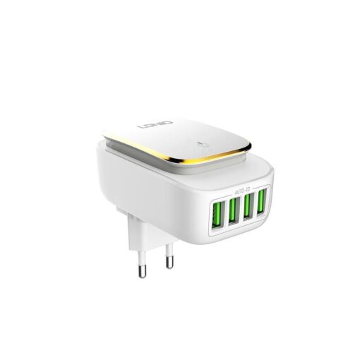 Buy Ldnio A4405 4-Port 22W Adjustable LED Lamp USB Charger Adapter from Vmart in Pakistan