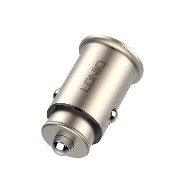 Buy Ldnio C506Q 30W Ultra Mini Zinc Alloy Shell Car Charger with Lightning Cable from Vmart in Pakistan
