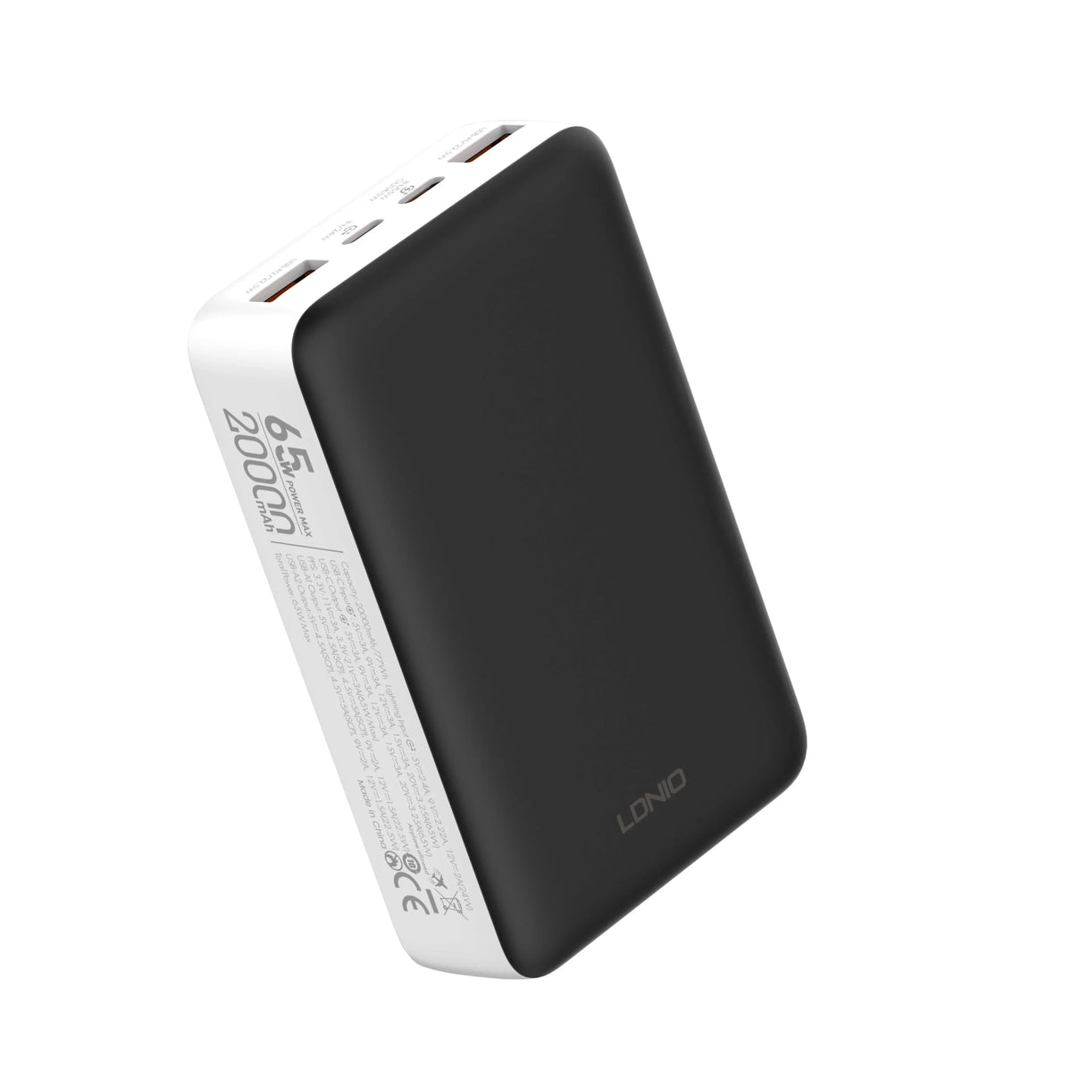 Ldnio PQ27 20000mAh 65W Fast charging Power Bank