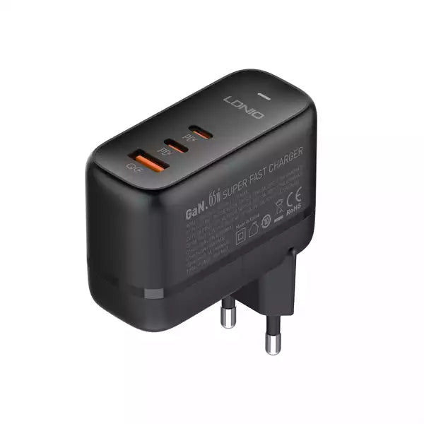 Ldnio Q366 65W GaN Super Fast Charger EU Plug with Type-C To Type-C Cable