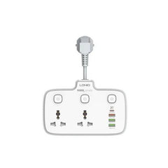 Ldnio SC2413 2 AC Outlets Portable Electrical Extension Socket