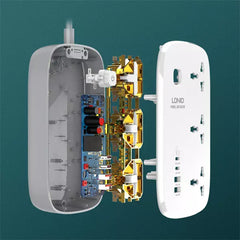 Buy Ldnio SC3416 3 AC Outlets 4 USB Power Strip from Vmart in Pakistan