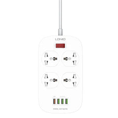 Ldnio SC4407 4 AC Outlets Universal Power Strip - White