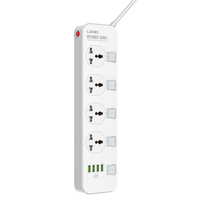 Buy Ldnio SC4408 4 AC Outlets Universal Power Strip from Vmart in Pakistan