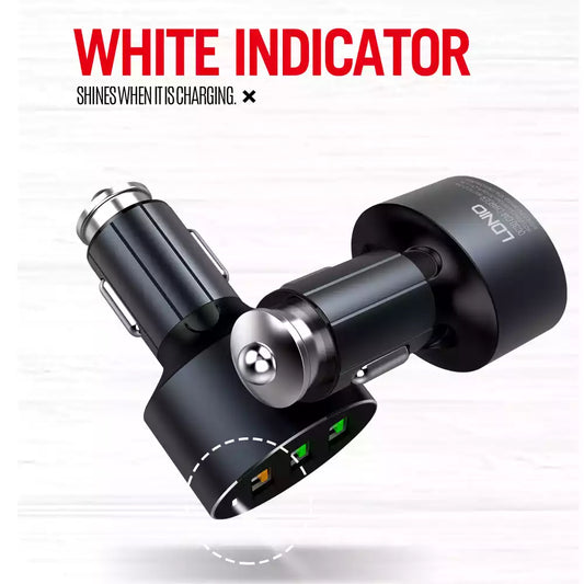Buy Ldnio C703Q 36W 3 In 1 Intelligent Car Charger from Vmart in Pakistan